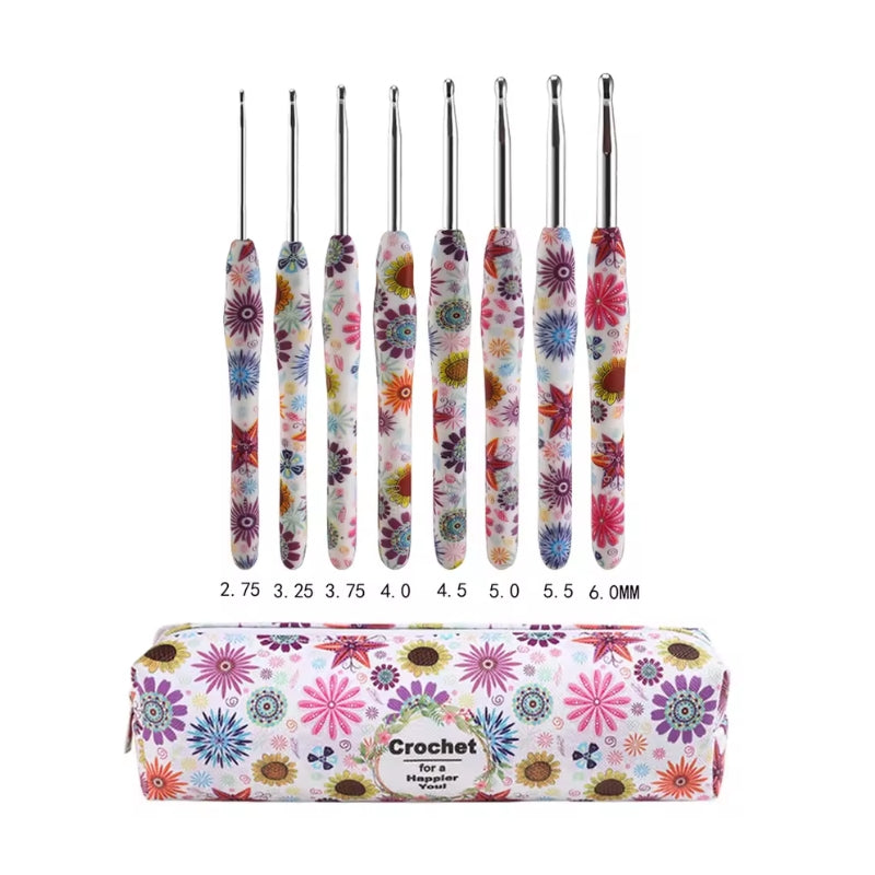 Premium 8 Crochet Hook Set