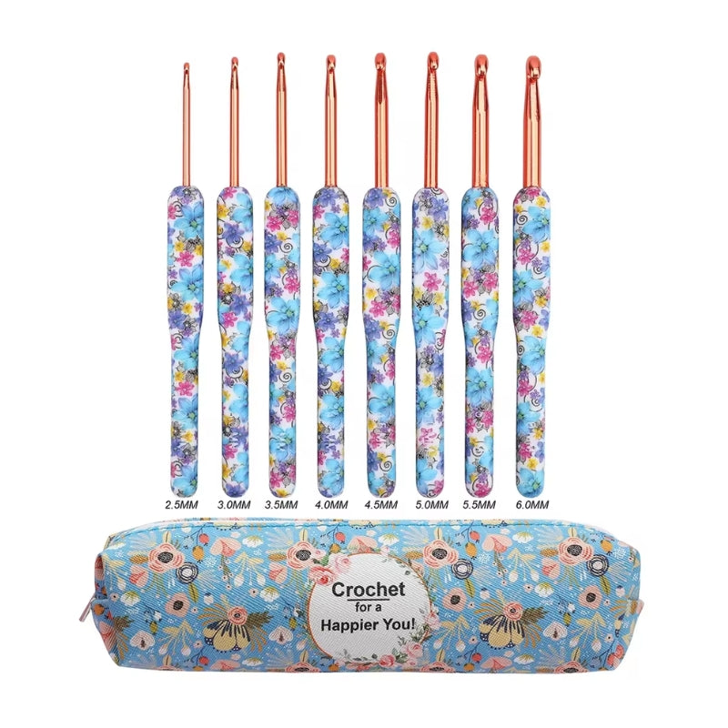 Premium 8 Crochet Hook Set